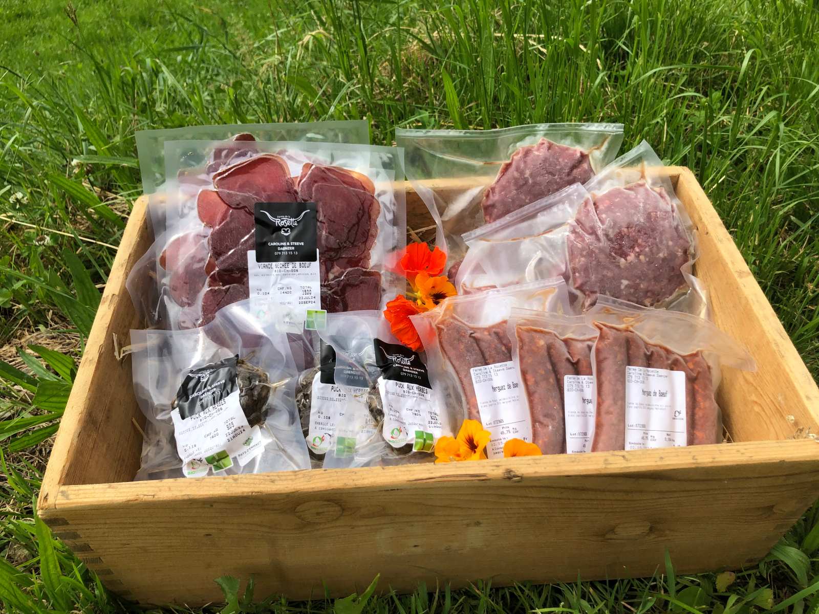 VIANDE DE BOEUF FRAÎCHE & SALAMIS DE BŒUF